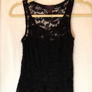 Lace black dress